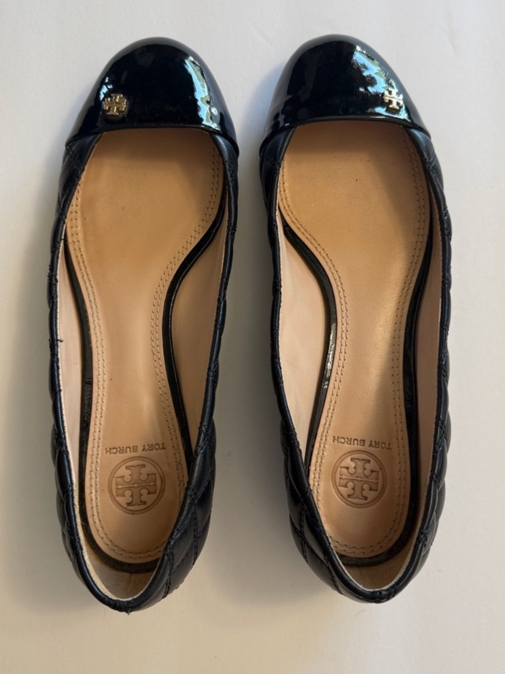 Tory Burch Leila quilted loafer shoes women’s 8.5 black patent
